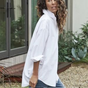 NEW Frank & Eileen SHIRLEY White, Everyday Poplin Shirt